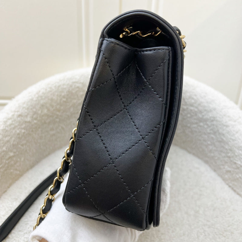 Chanel Large Mademoiselle Flap in Black Calfskin and GHW