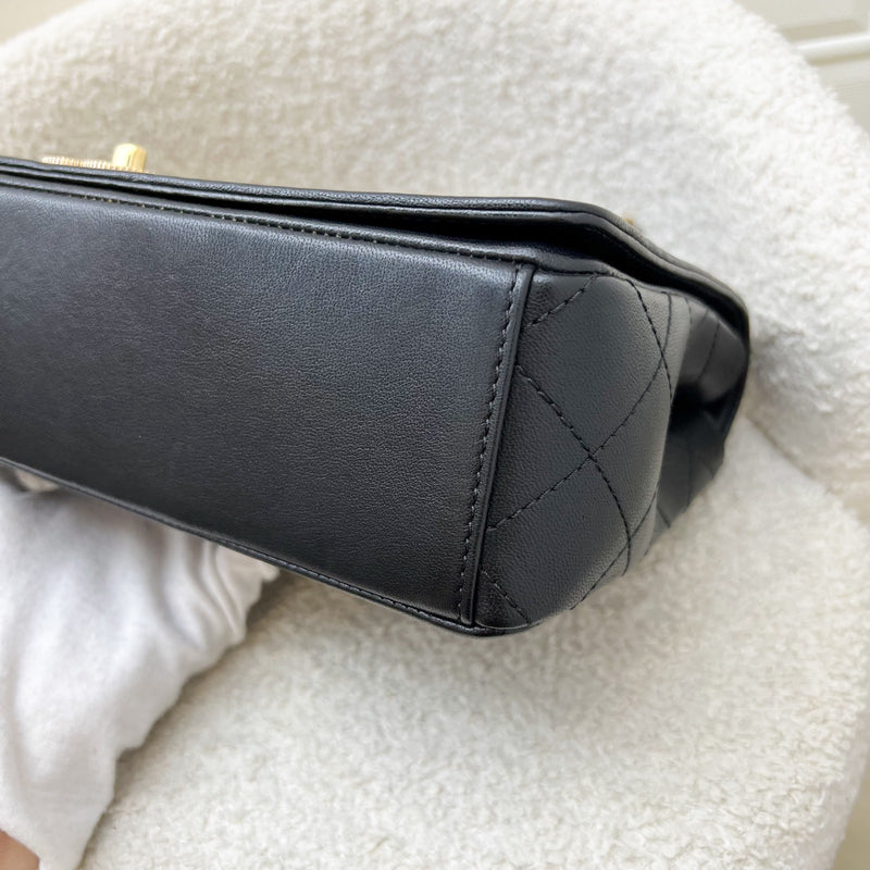 Chanel Large Mademoiselle Flap in Black Calfskin and GHW