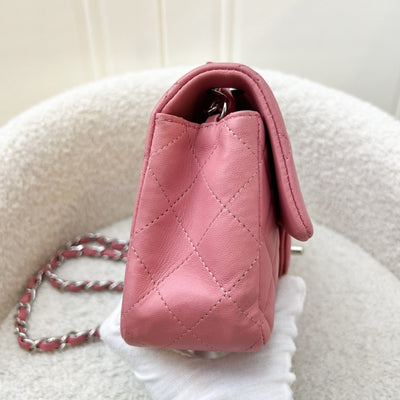 Chanel Classic Mini Rectangular Flap Bag in Pink Lambskin and SHW