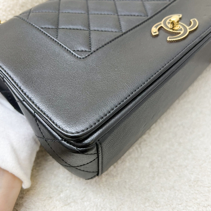 Chanel Large Mademoiselle Flap in Black Calfskin and GHW