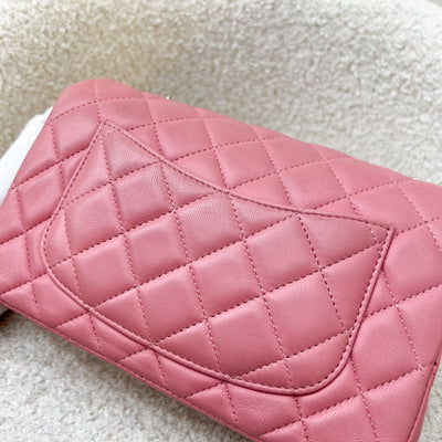 Chanel Classic Mini Rectangular Flap Bag in Pink Lambskin and SHW