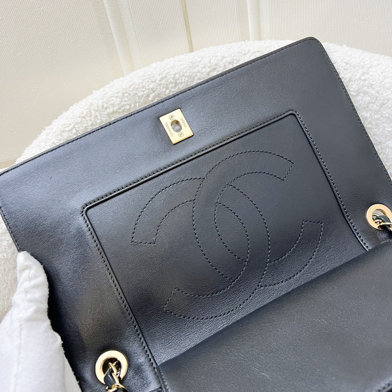 Chanel Large Mademoiselle Flap in Black Calfskin and GHW