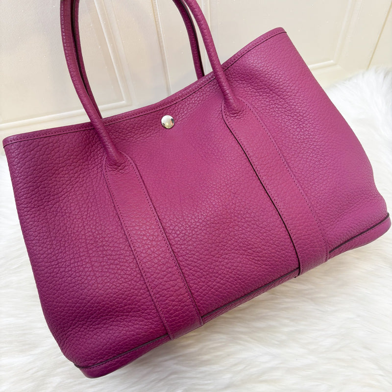 Hermes Garden Party 36 in Purple Negonda Leather and PHW