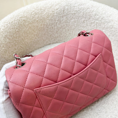 Chanel Classic Mini Rectangular Flap Bag in Pink Lambskin and SHW