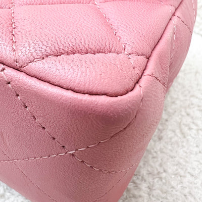 Chanel Classic Mini Rectangular Flap Bag in Pink Lambskin and SHW