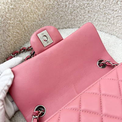 Chanel Classic Mini Rectangular Flap Bag in Pink Lambskin and SHW