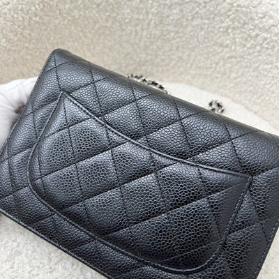 Chanel Classic Wallet on Chain WOC in Black Caviar and SHW