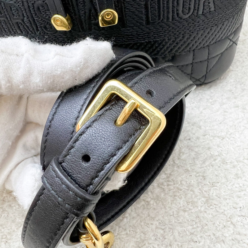 Dior Small DiorTravel Vanity Case in Black Calfskin and GHW