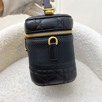 Dior Small DiorTravel Vanity Case in Black Calfskin and GHW