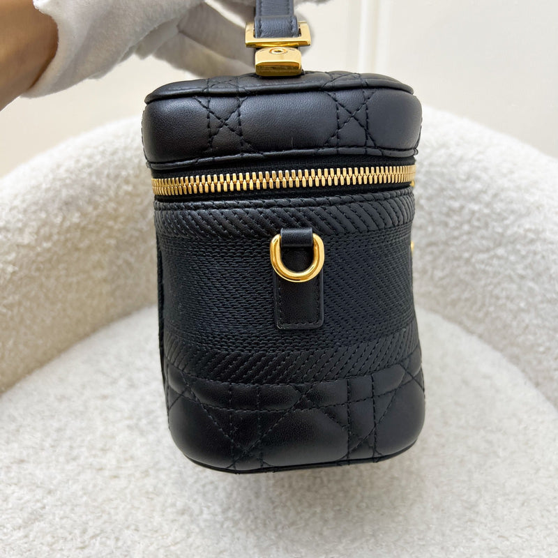 Dior Small DiorTravel Vanity Case in Black Calfskin and GHW