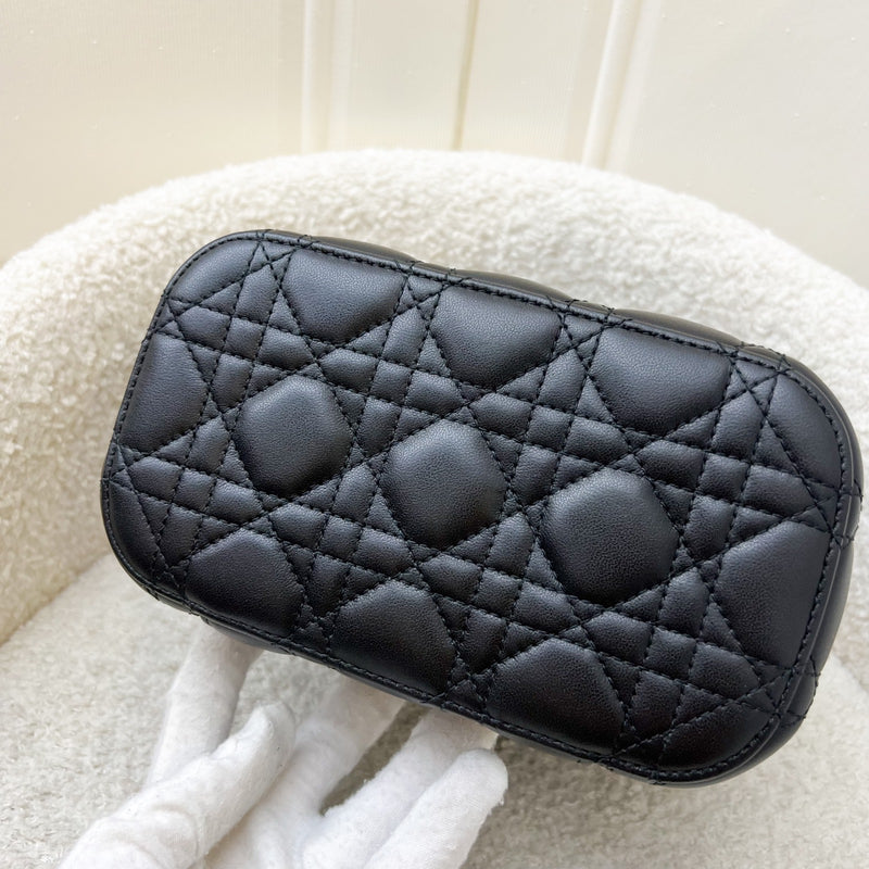 Dior Small DiorTravel Vanity Case in Black Calfskin and GHW