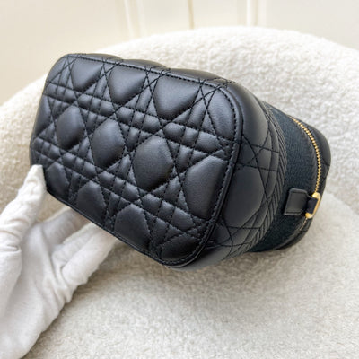 Dior Small DiorTravel Vanity Case in Black Calfskin and GHW