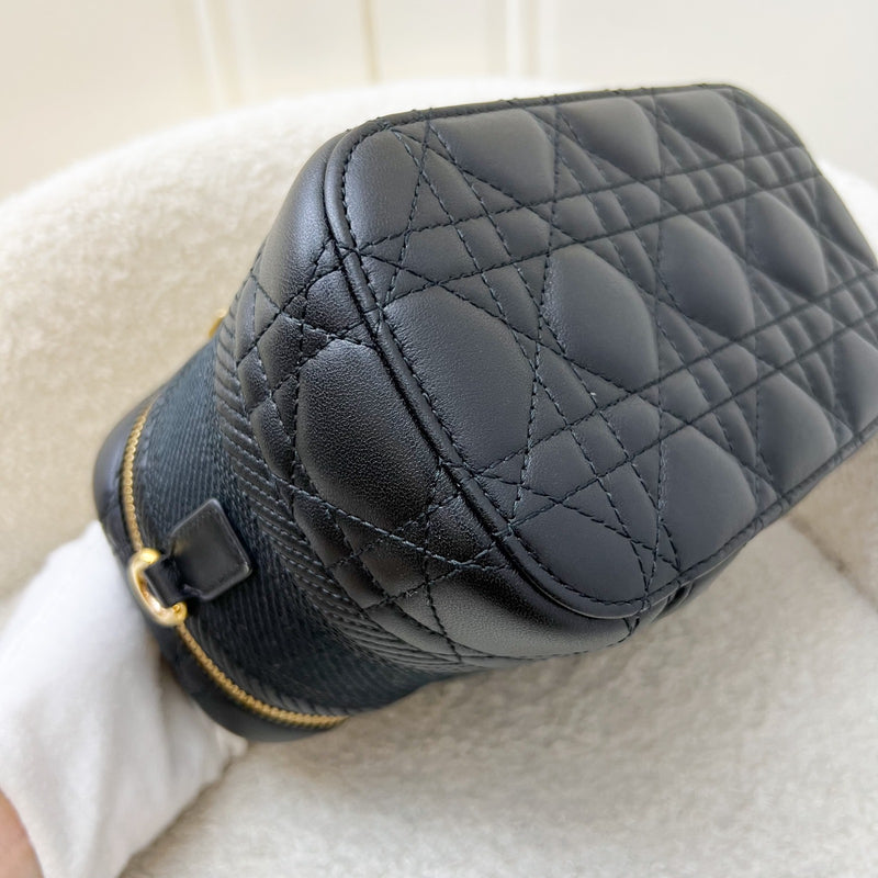 Dior Small DiorTravel Vanity Case in Black Calfskin and GHW