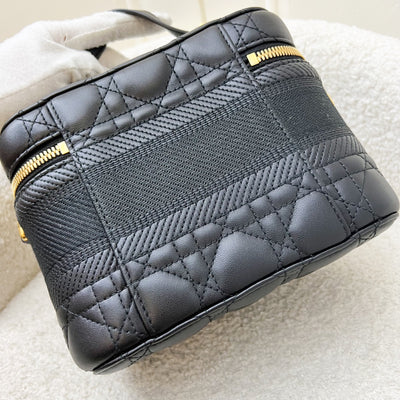 Dior Small DiorTravel Vanity Case in Black Calfskin and GHW