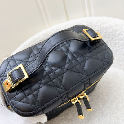Dior Small DiorTravel Vanity Case in Black Calfskin and GHW