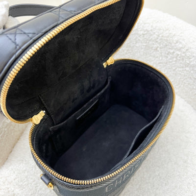Dior Small DiorTravel Vanity Case in Black Calfskin and GHW