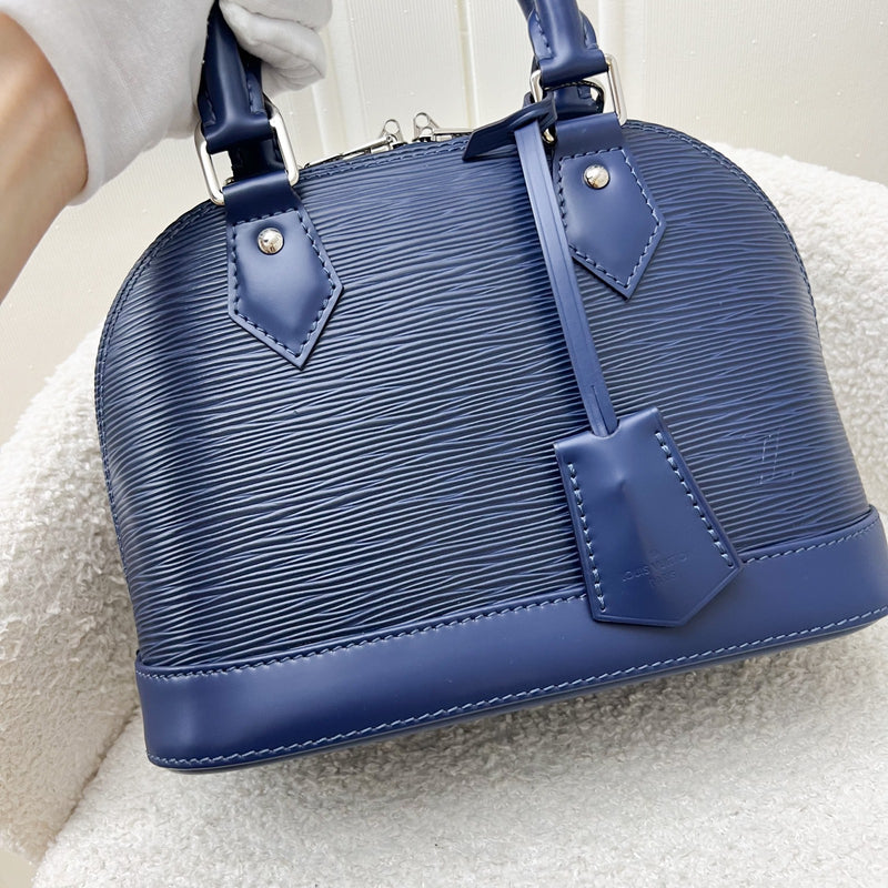 LV Alma BB in Indigo Epi Leather SHW (with Extra LV Adjustable Strap)