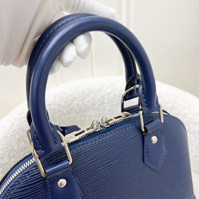 LV Alma BB in Indigo Epi Leather SHW (with Extra LV Adjustable Strap)