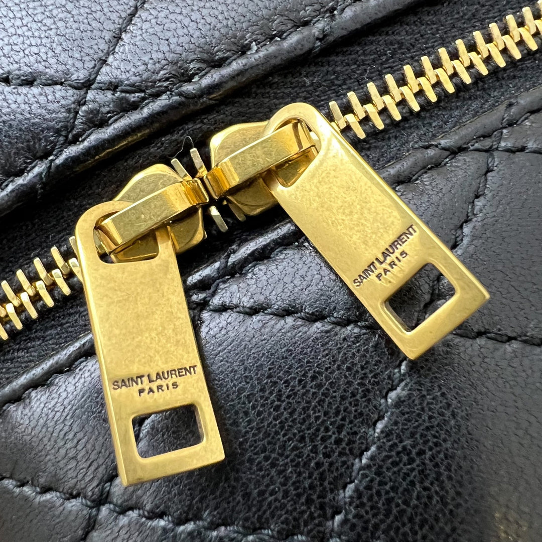 Saint Laurent YSL Gaby Vanity (LP Style) Bag in Black