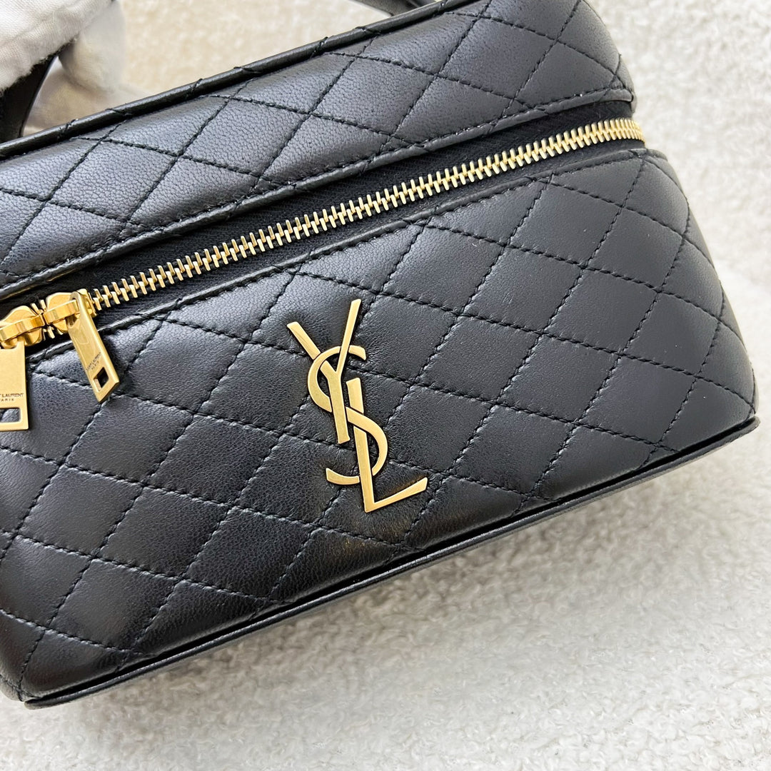 Saint Laurent YSL Gaby Vanity (LP Style) Bag in Black