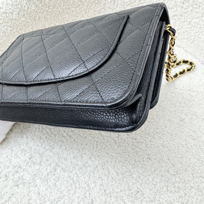 Chanel Classic Wallet on Chain WOC in Black Caviar and GHW