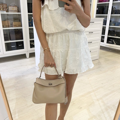 Balenciaga Rodeo Mini in Beige Smooth Calfskin and SHW (Model: 795456)