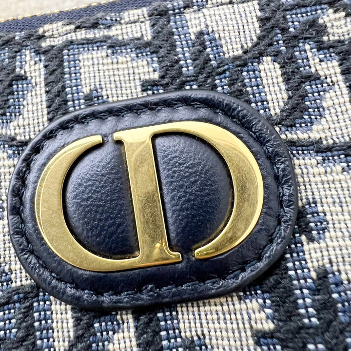 【ヴィンテージ】Rank:S☆Dior Jacquard Blue Vanity SHW バック ヴィンテージ】Rank:S☆Dior Jacquard Blue Vanity SHW バック