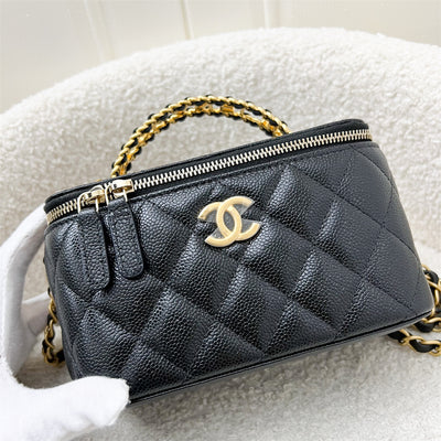 Chanel 22S "Pick Me Up" Vanity in Black Caviar and AGHW