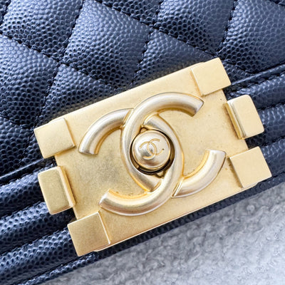 Chanel Small 20cm Boy Flap in Black Caviar and AGHW (Model: A67085)