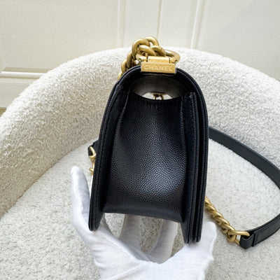 Chanel Small 20cm Boy Flap in Black Caviar and AGHW (Model: A67085)