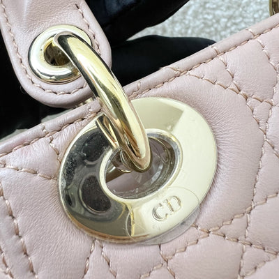 Dior Mini Lady Dior in Blush Pink Lambskin and LGHW (Model: M0505OCAL, Colour: M50P)
