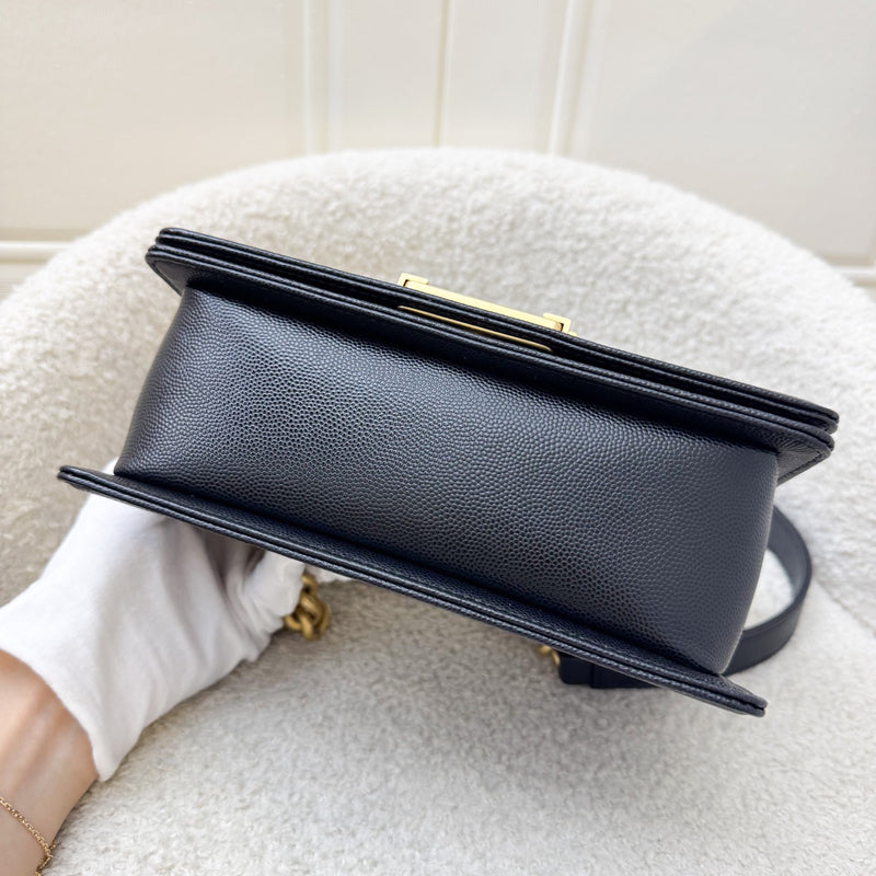 Chanel Small 20cm Boy Flap in Black Caviar and AGHW (Model: A67085)