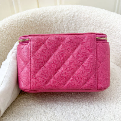 Chanel Small Vanity in Hot Pink Caviar and LGHW