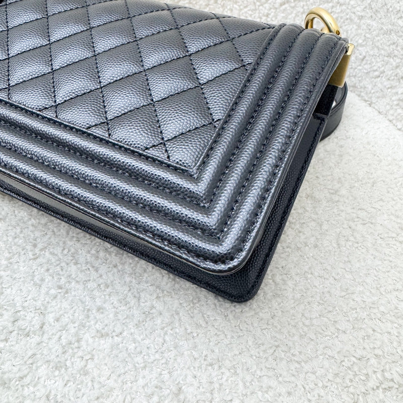 Chanel Small 20cm Boy Flap in Black Caviar and AGHW (Model: A67085)