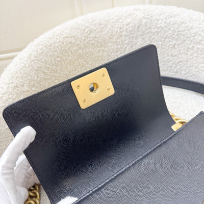 Chanel Small 20cm Boy Flap in Black Caviar and AGHW (Model: A67085)