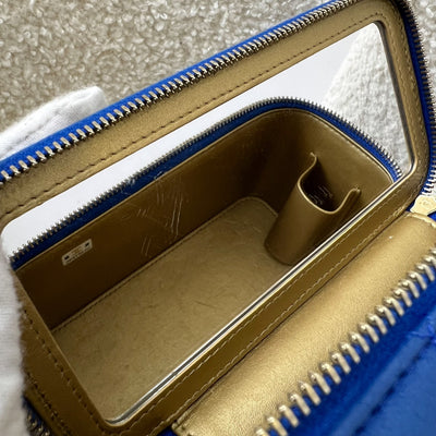 Chanel Pearl Crush Small Vanity in 22B Blue Lambskin and AGHW