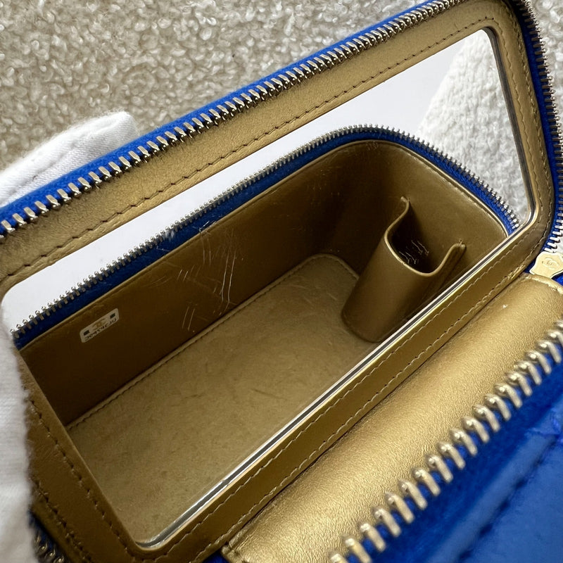 Chanel Pearl Crush Small Vanity in 22B Blue Lambskin and AGHW