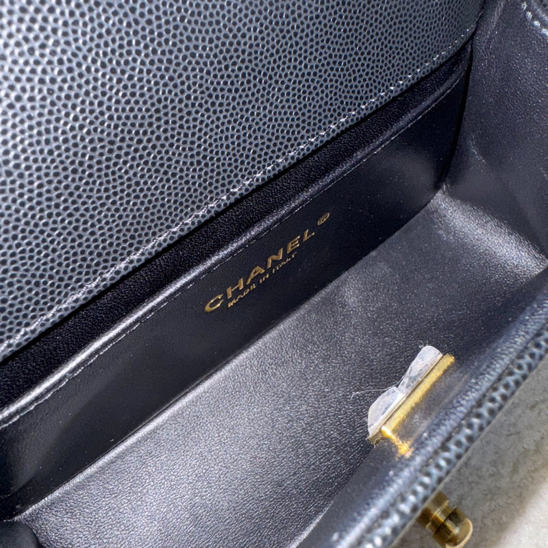 Chanel Small 20cm Boy Flap in Black Caviar and AGHW (Model: A67085)