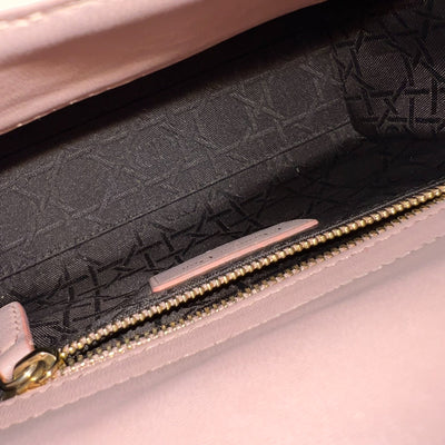 Dior Mini Lady Dior in Blush Pink Lambskin and LGHW (Model: M0505OCAL, Colour: M50P)