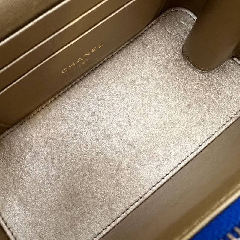 Chanel Pearl Crush Small Vanity in 22B Blue Lambskin and AGHW