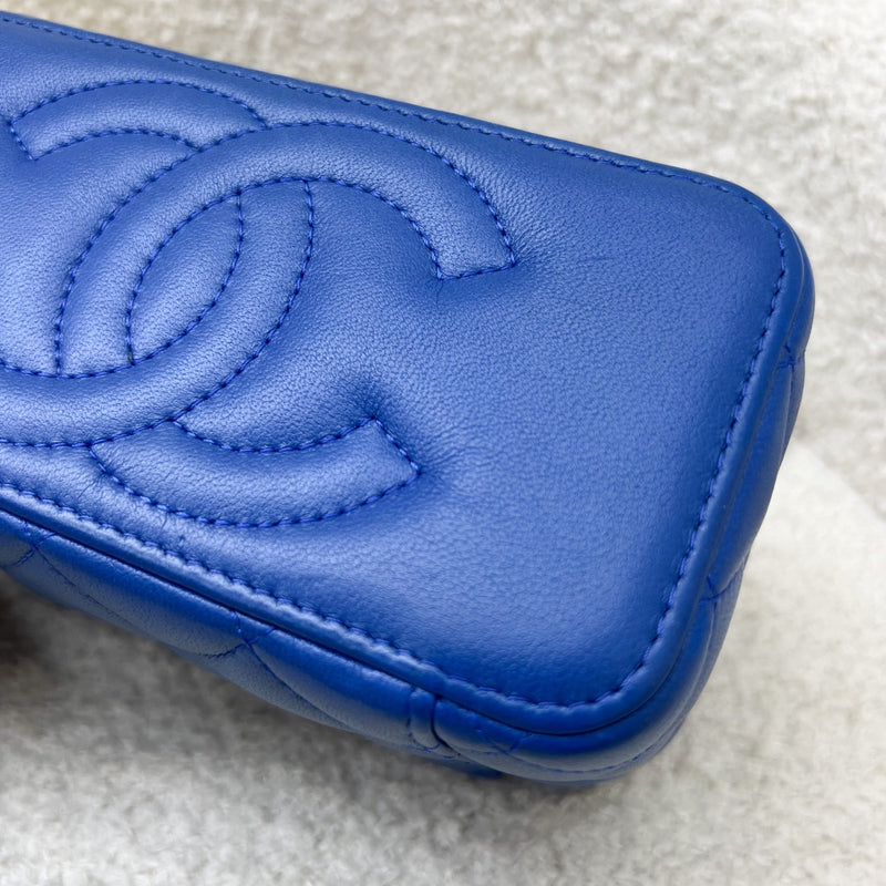 Chanel Pearl Crush Small Vanity in 22B Blue Lambskin and AGHW