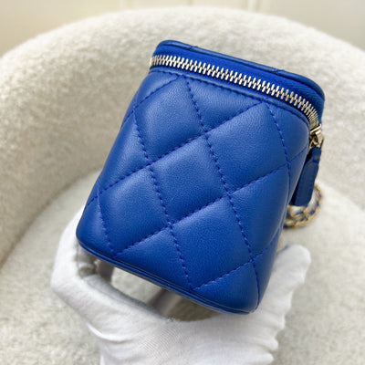 Chanel Pearl Crush Small Vanity in 22B Blue Lambskin and AGHW