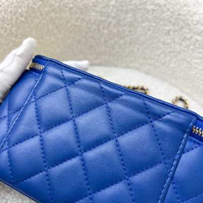 Chanel Pearl Crush Small Vanity in 22B Blue Lambskin and AGHW