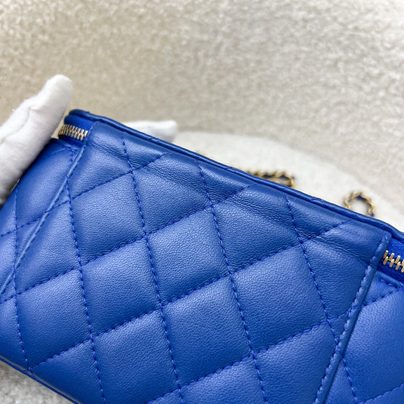Chanel Pearl Crush Small Vanity in 22B Blue Lambskin and AGHW