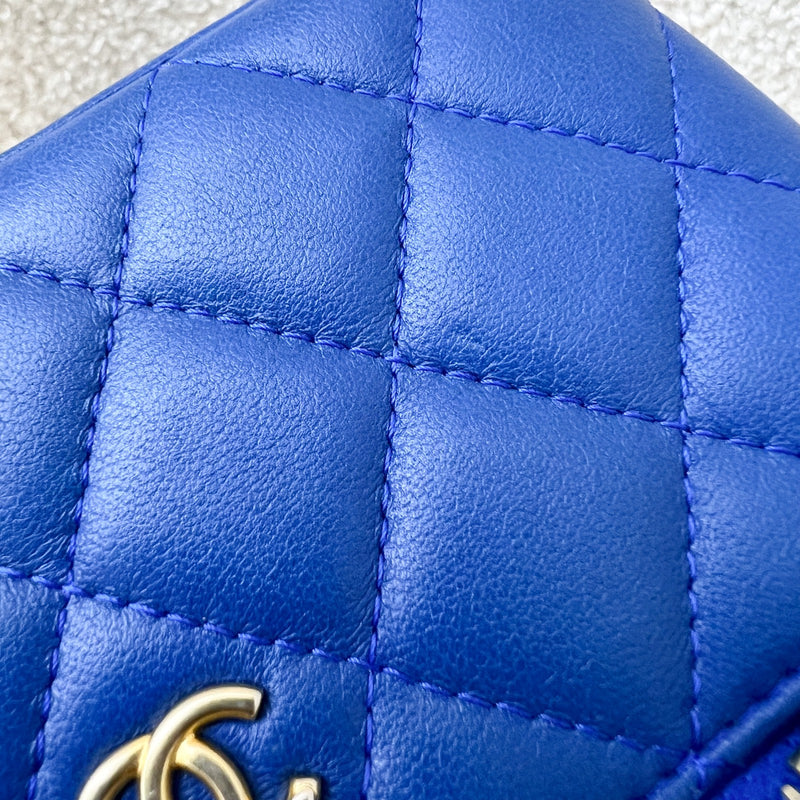 Chanel Pearl Crush Small Vanity in 22B Blue Lambskin and AGHW