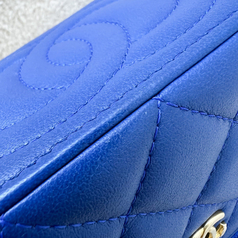 Chanel Pearl Crush Small Vanity in 22B Blue Lambskin and AGHW