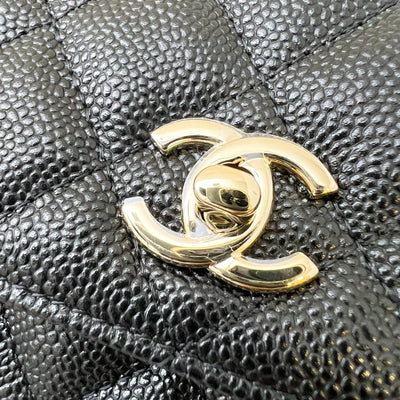 Chanel 23S Ribbon Chain Wallet on Chain WOC in Black Caviar and LGHW