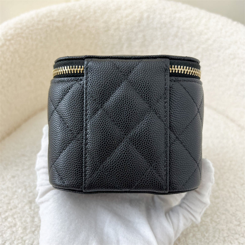 Chanel 21P Mini Cube Vanity in Black Caviar and LGHW