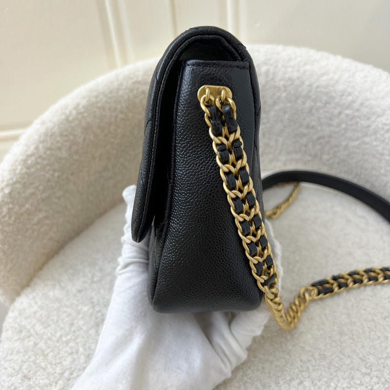 🖤BNIB 2022 22P CHANEL Classic Mini Square Black 🖤 Flap Bag