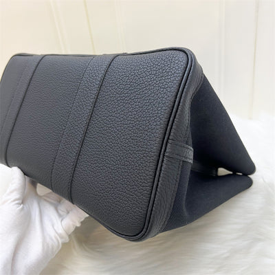 Hermes Garden Party 36 in Black Canvas, Black Negonda Leather and PHW